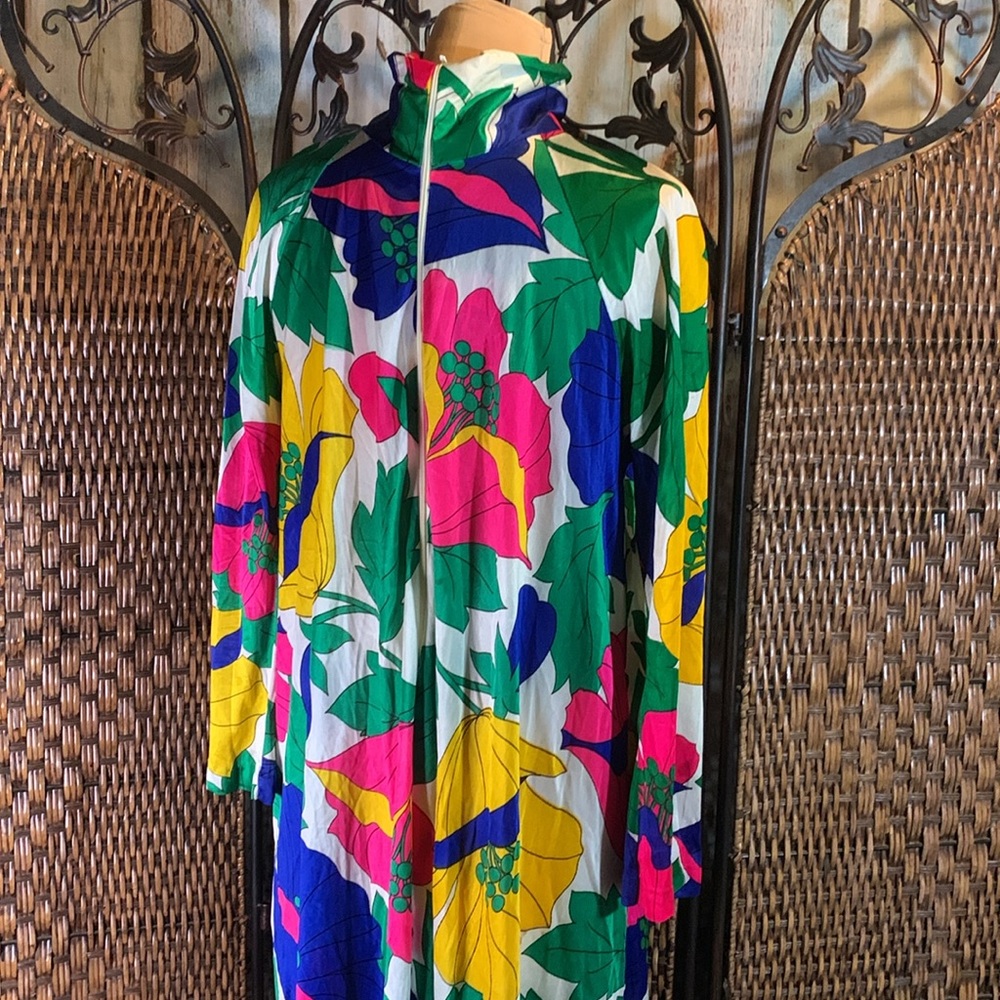🚫SOLD🚫Vintage Hawaiian Maxi Dress Size M/L - Picture 5 of 9